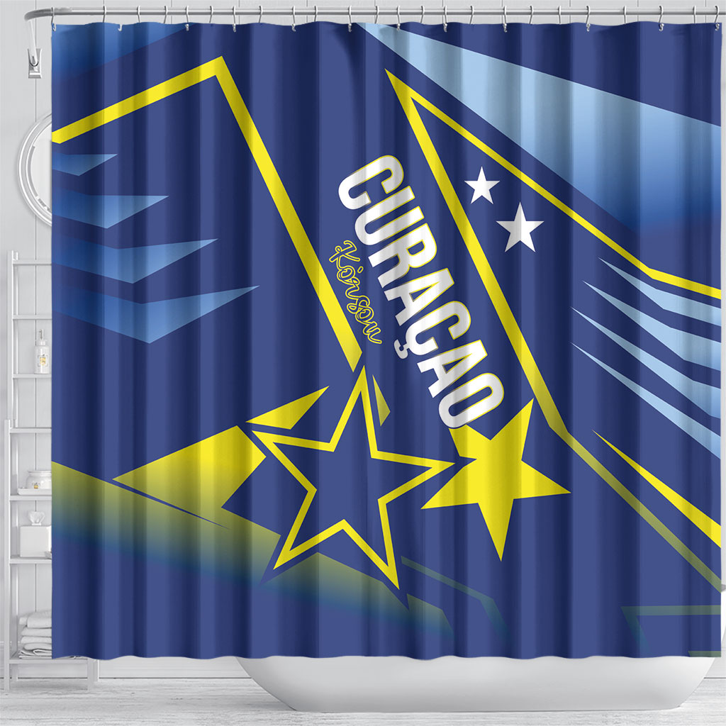 Country of Curacao Shower Curtain Proud of Our Flag