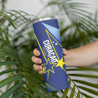 Personalized Country of Curacao Skinny Tumbler Proud of Our Flag