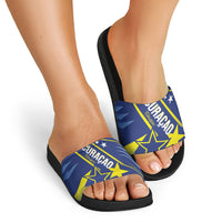 Country of Curacao Slide Sandals Proud of Our Flag