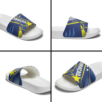 Country of Curacao Slide Sandals Proud of Our Flag