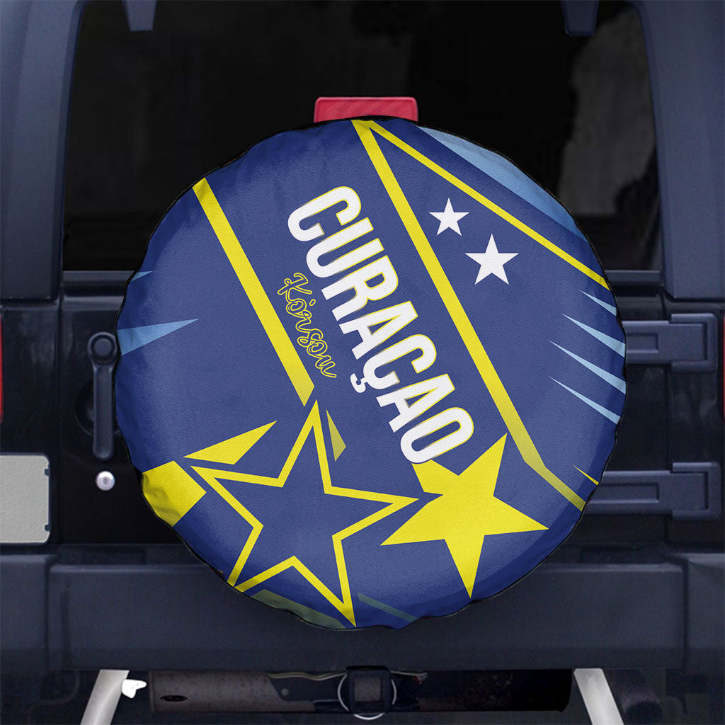 Country of Curacao Spare Tire Cover Proud of Our Flag
