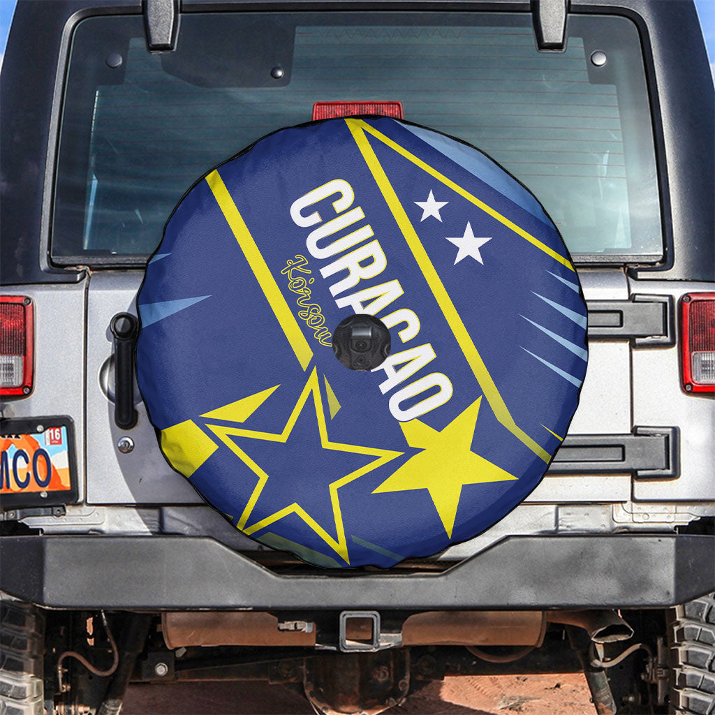 Country of Curacao Spare Tire Cover Proud of Our Flag