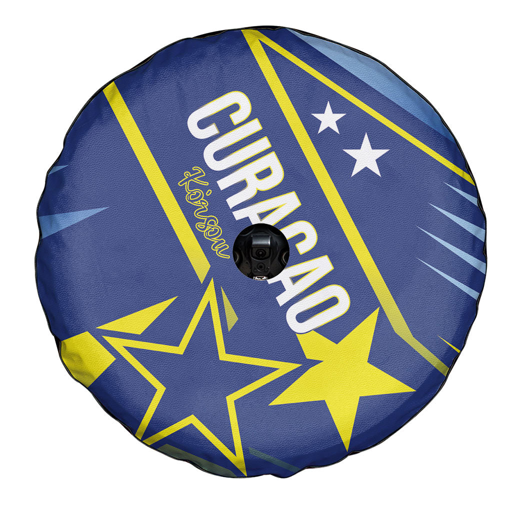 Country of Curacao Spare Tire Cover Proud of Our Flag