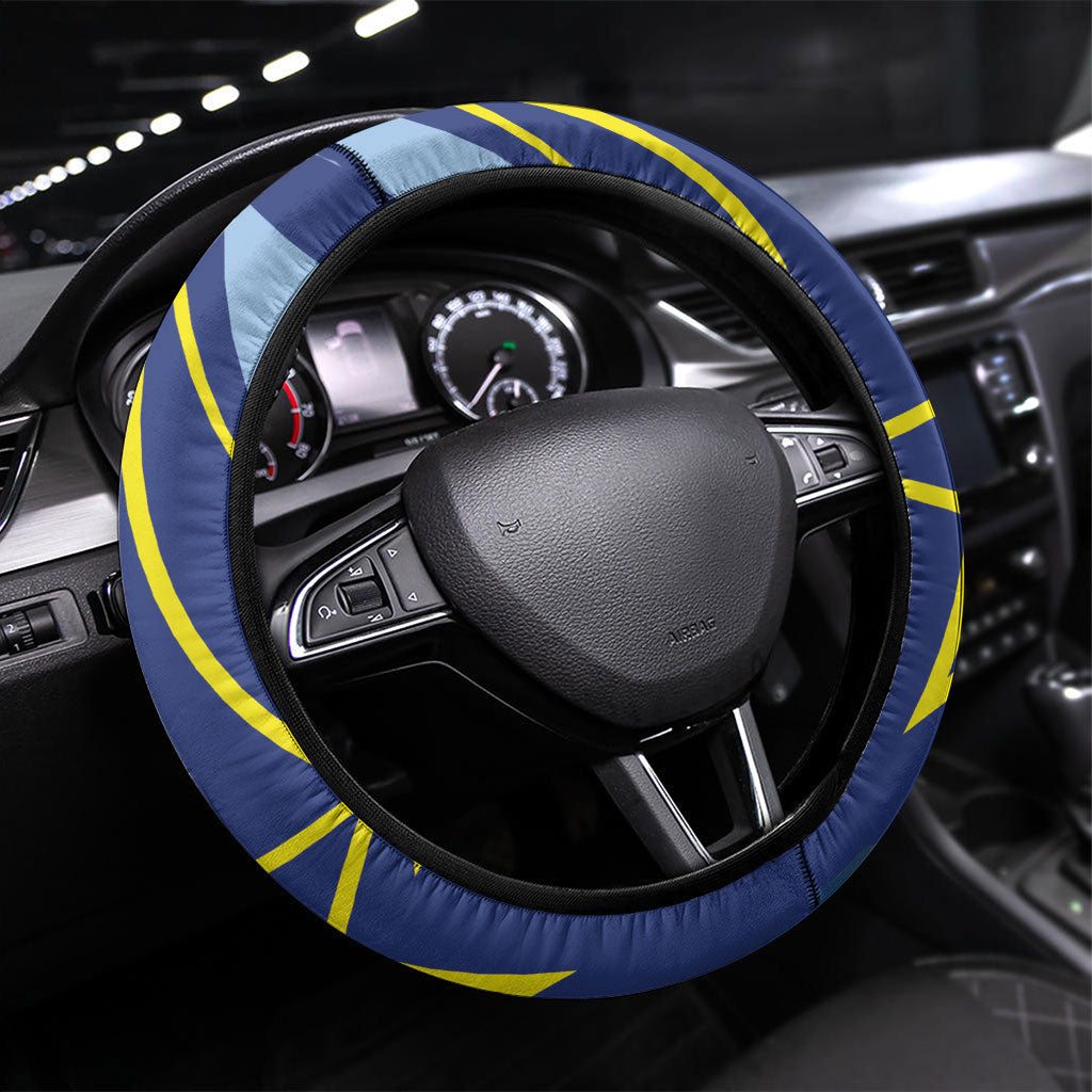 Country of Curacao Steering Wheel Cover Proud of Our Flag