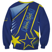 Personalized Country of Curacao Sweatshirt Proud of Our Flag