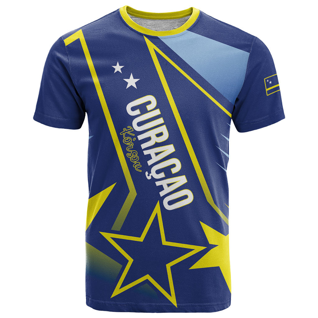 Personalized Country of Curacao T Shirt Proud of Our Flag