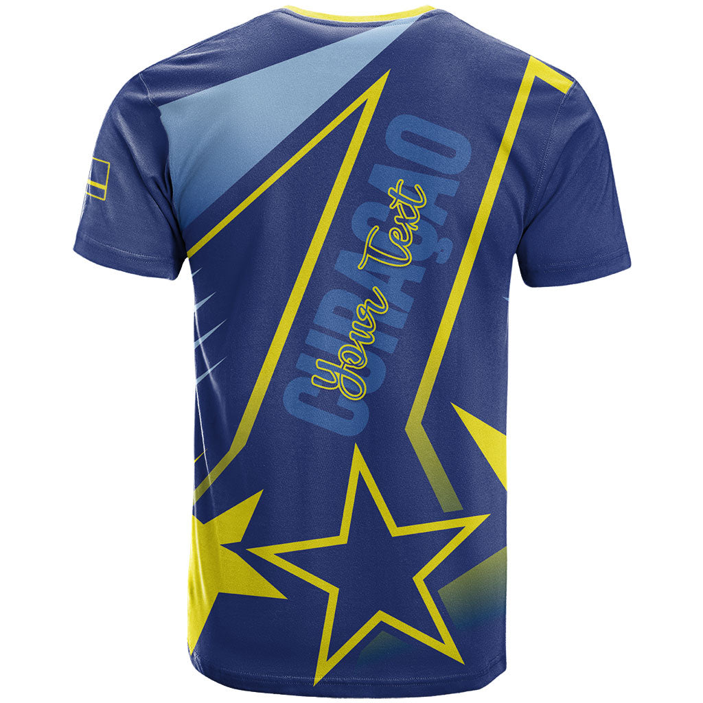Personalized Country of Curacao T Shirt Proud of Our Flag