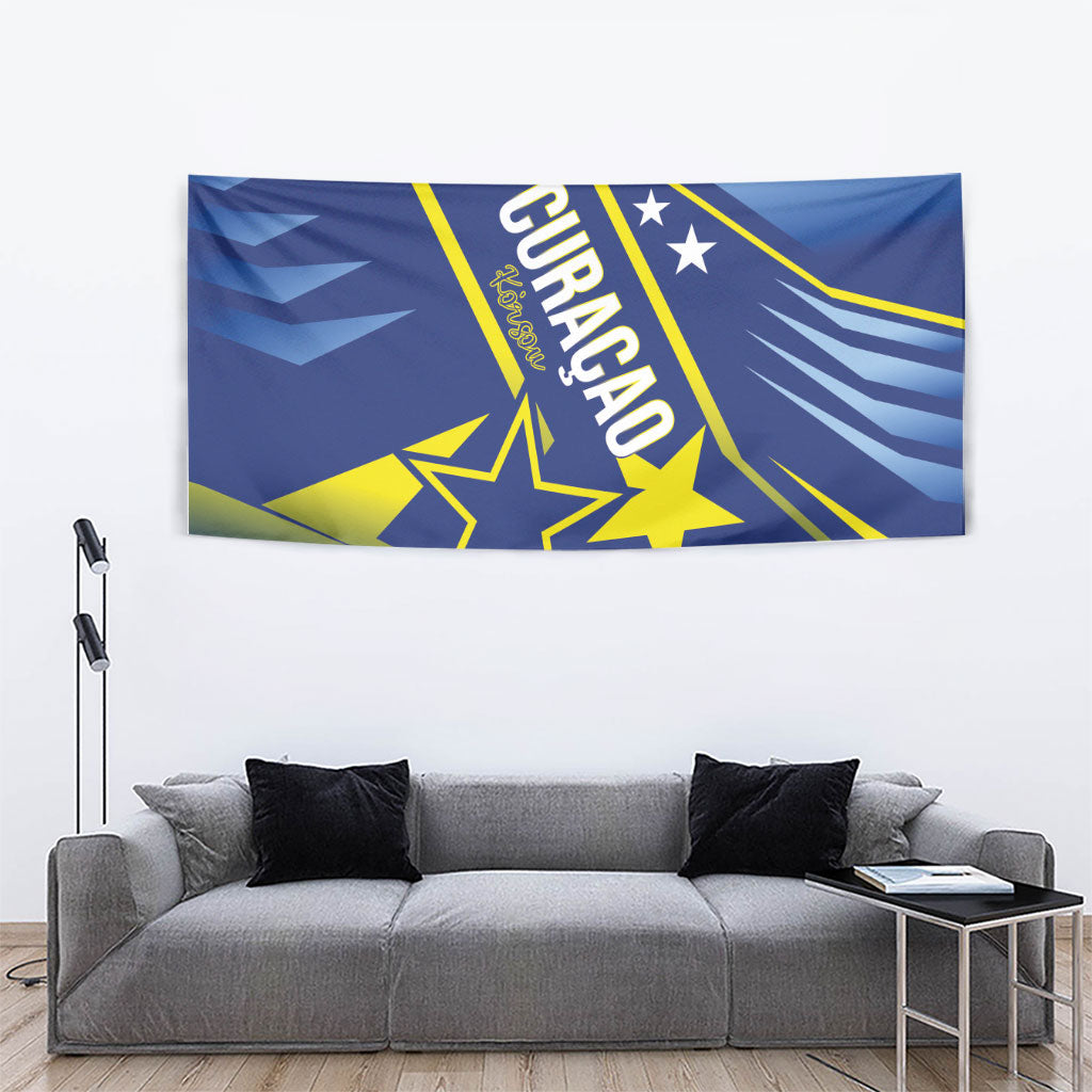 Country of Curacao Tapestry Proud of Our Flag