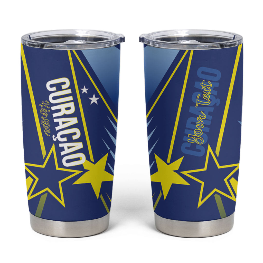 Personalized Country of Curacao Tumbler Cup Proud of Our Flag