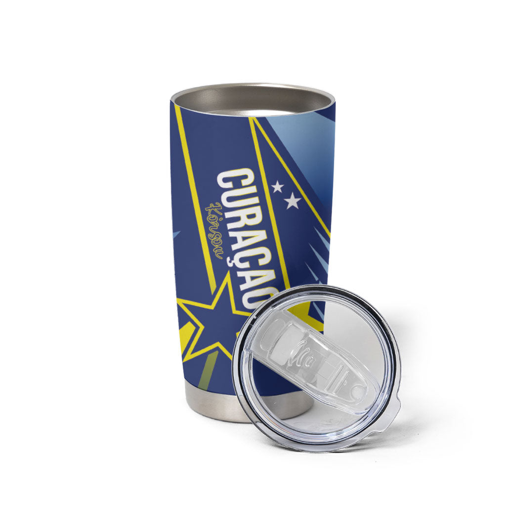 Personalized Country of Curacao Tumbler Cup Proud of Our Flag