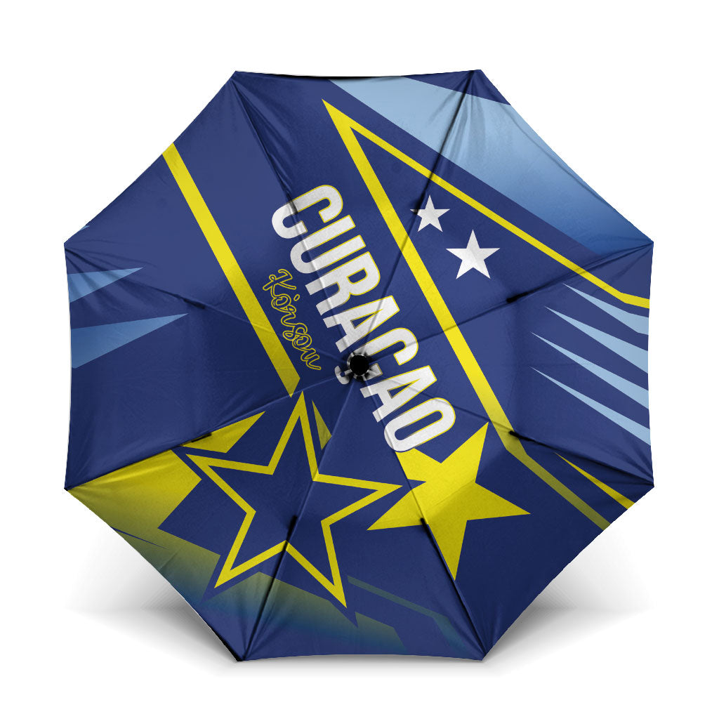 Country of Curacao Umbrella Proud of Our Flag