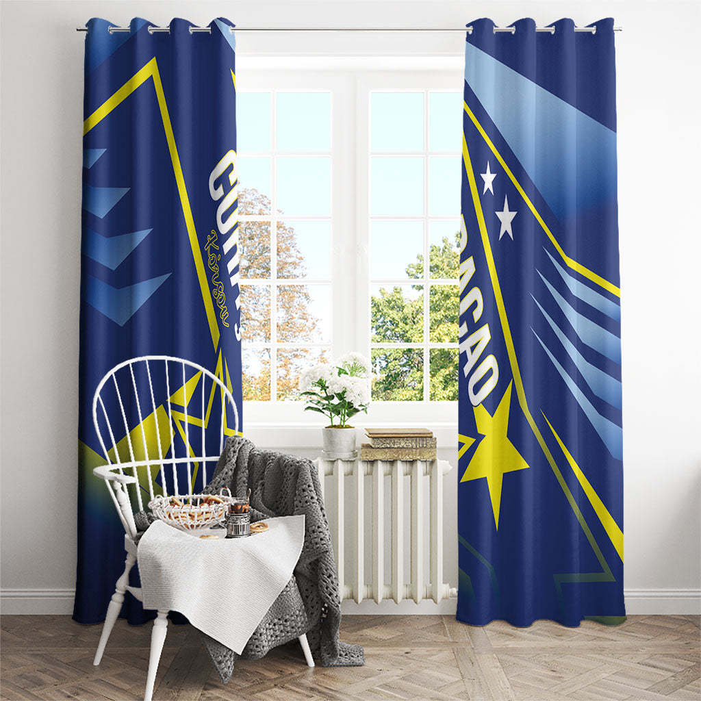 Country of Curacao Window Curtain Proud of Our Flag