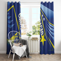 Country of Curacao Window Curtain Proud of Our Flag