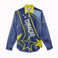 Personalized Country of Curacao Women Casual Shirt Proud of Our Flag