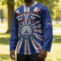Personalized Cape Verde 1975 Hockey Jersey Happy Independence Day