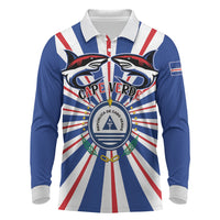 Personalized Cape Verde 1975 Long Sleeve Polo Shirt Happy Independence Day
