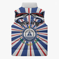 Personalized Cape Verde 1975 Sleeveless Puffer Jacket Happy Independence Day