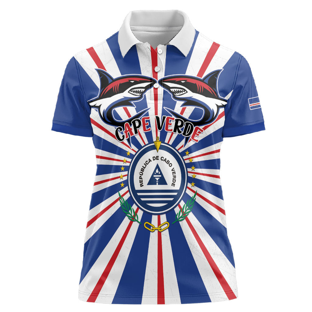 Personalized Cape Verde 1975 Women Polo Shirt Happy Independence Day