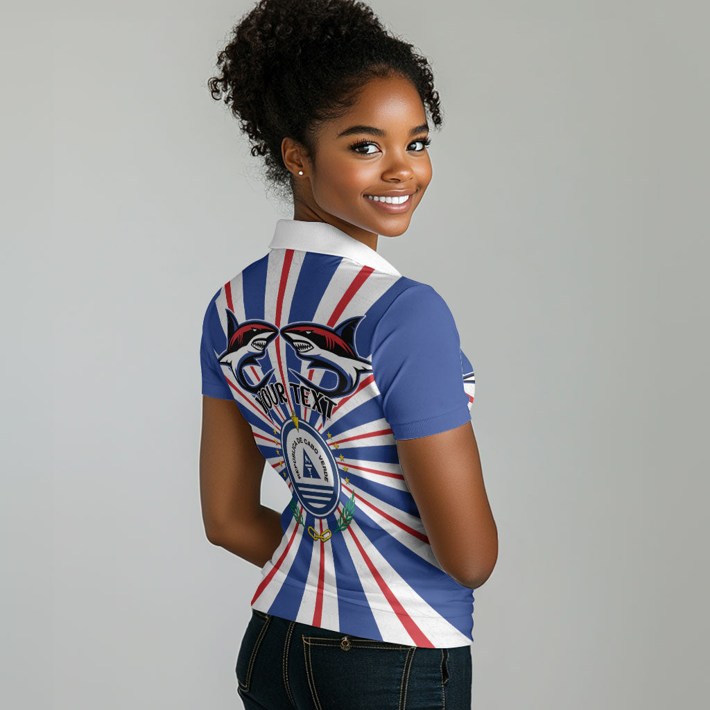 Personalized Cape Verde 1975 Women Polo Shirt Happy Independence Day