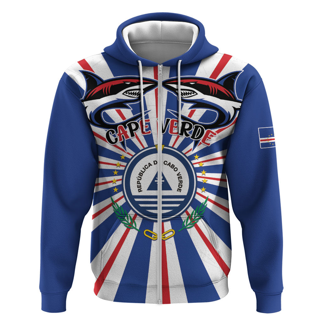 Personalized Cape Verde 1975 Zip Hoodie Happy Independence Day