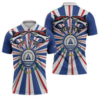 Personalized Cape Verde 1975 Zipper Polo Shirt Happy Independence Day