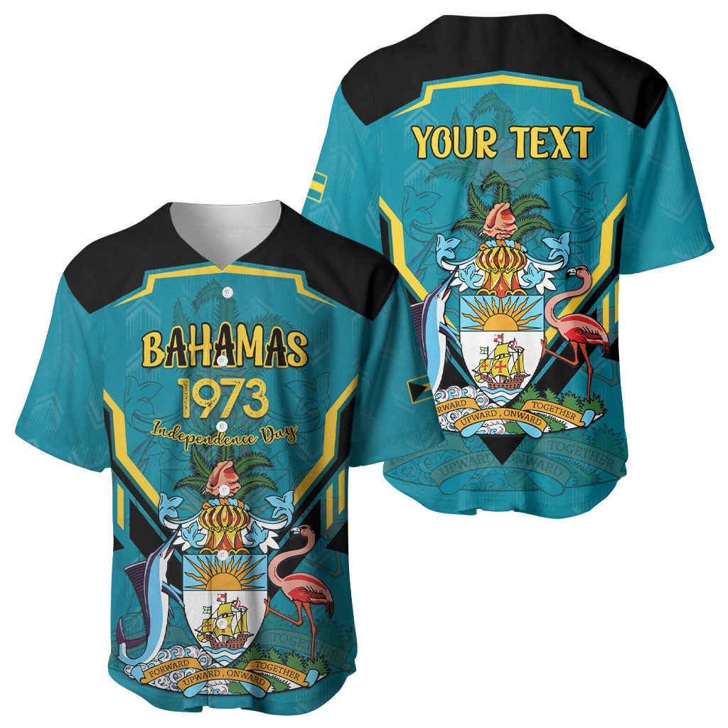 Personalized Bahamas 1973 Baseball Jersey Happy Independence Day