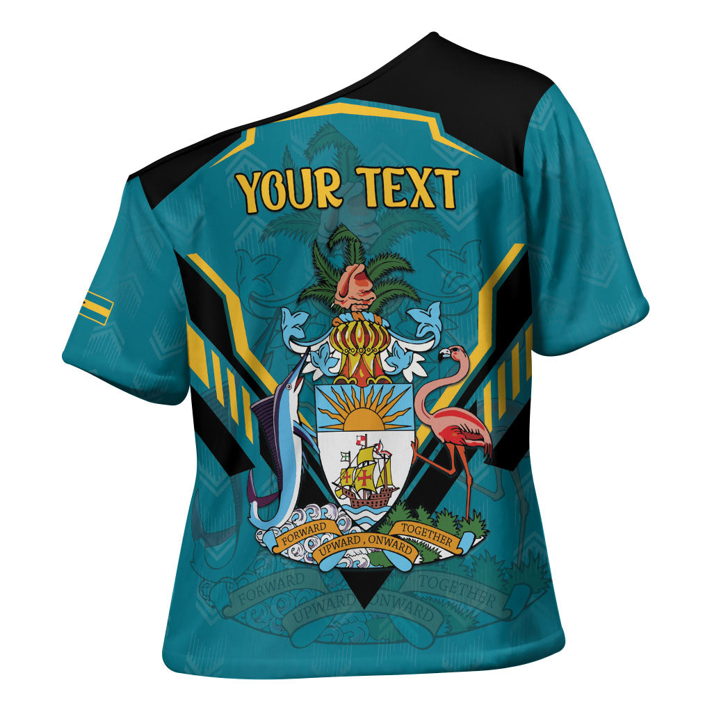 Personalized Bahamas 1973 Cross Shoulder Shirt Happy Independence Day
