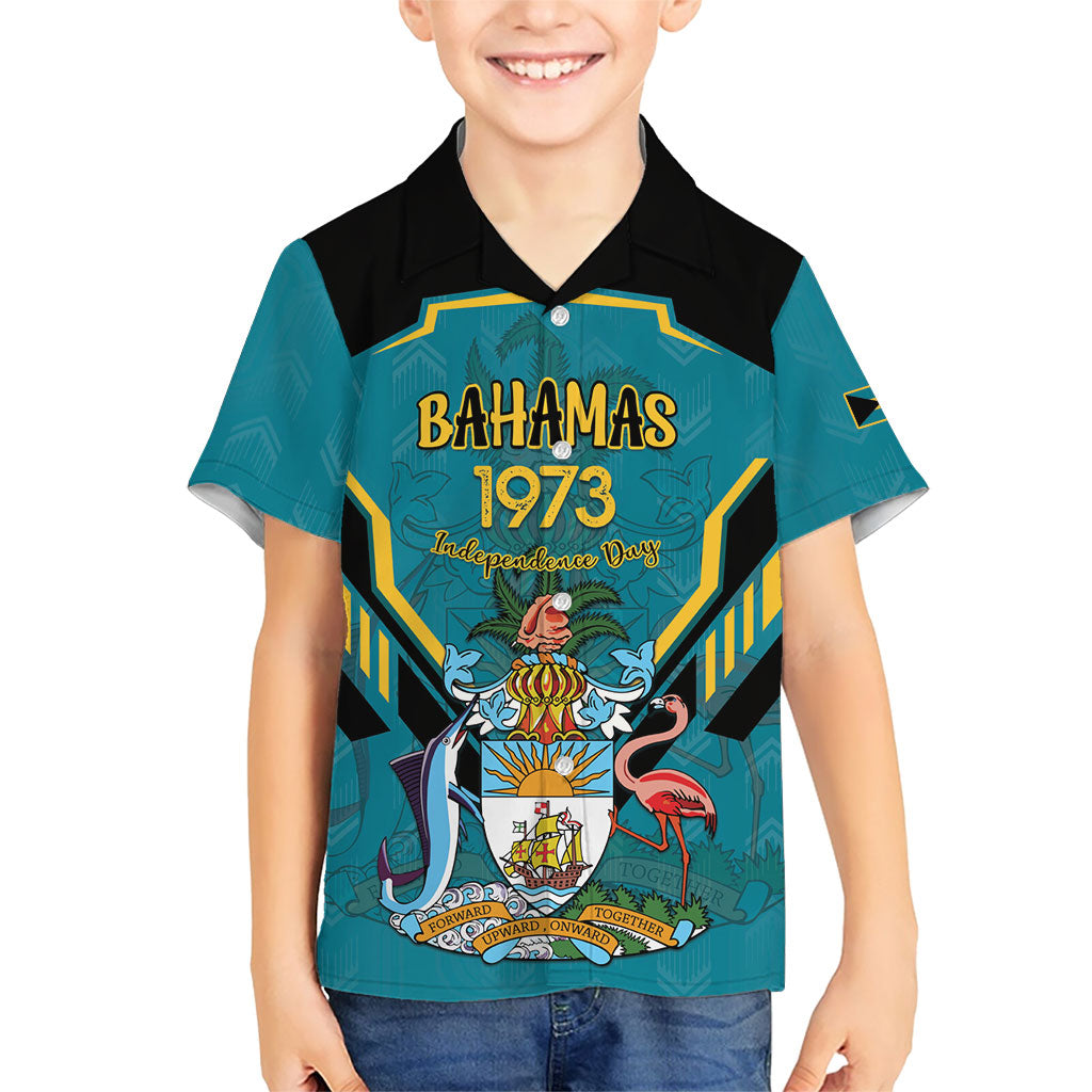 Personalized Bahamas 1973 Kid Hawaiian Shirt Happy Independence Day