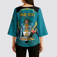 Personalized Bahamas 1973 Kimono Sleeve Blouse Happy Independence Day