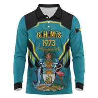 Personalized Bahamas 1973 Long Sleeve Polo Shirt Happy Independence Day