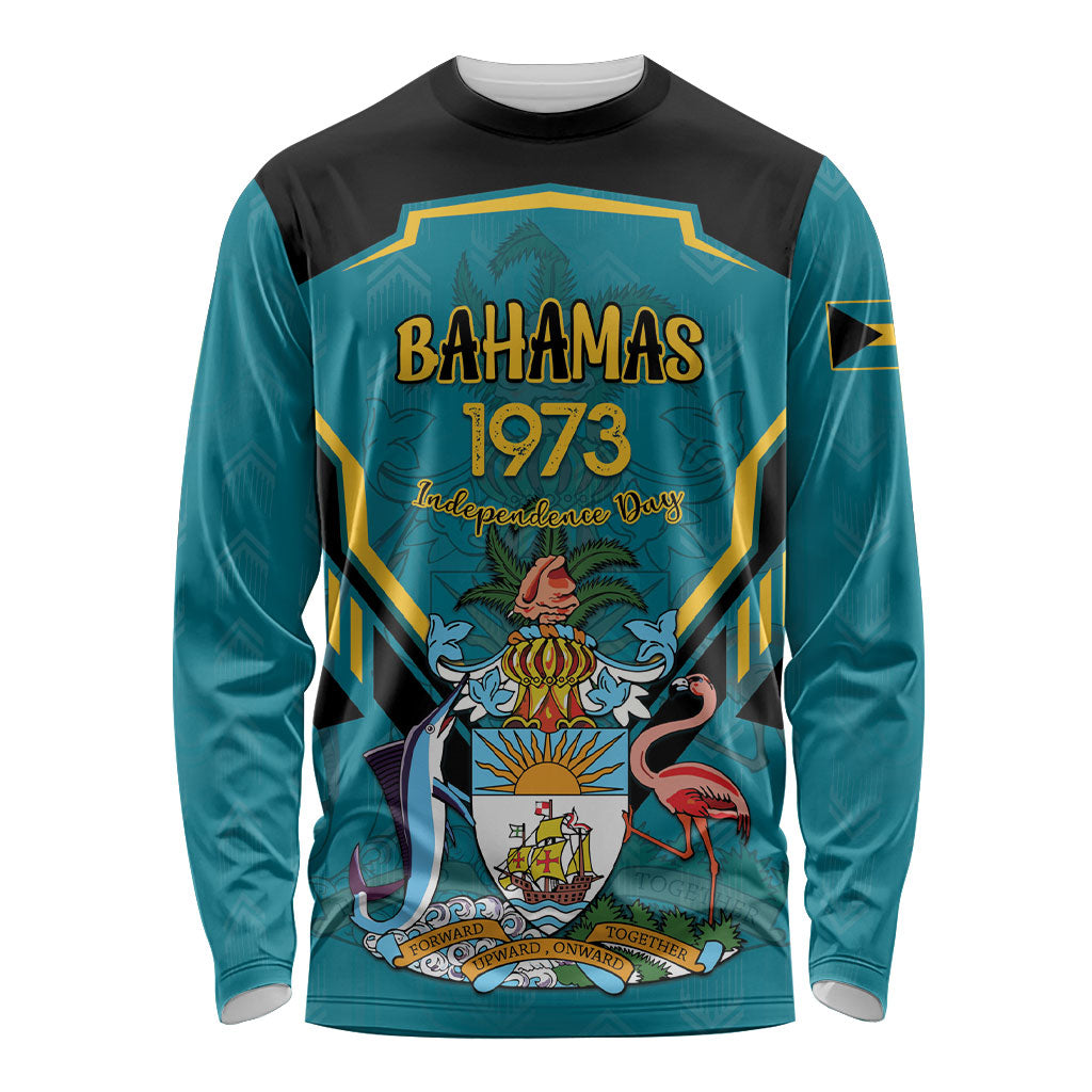 Personalized Bahamas 1973 Long Sleeve Shirt Happy Independence Day
