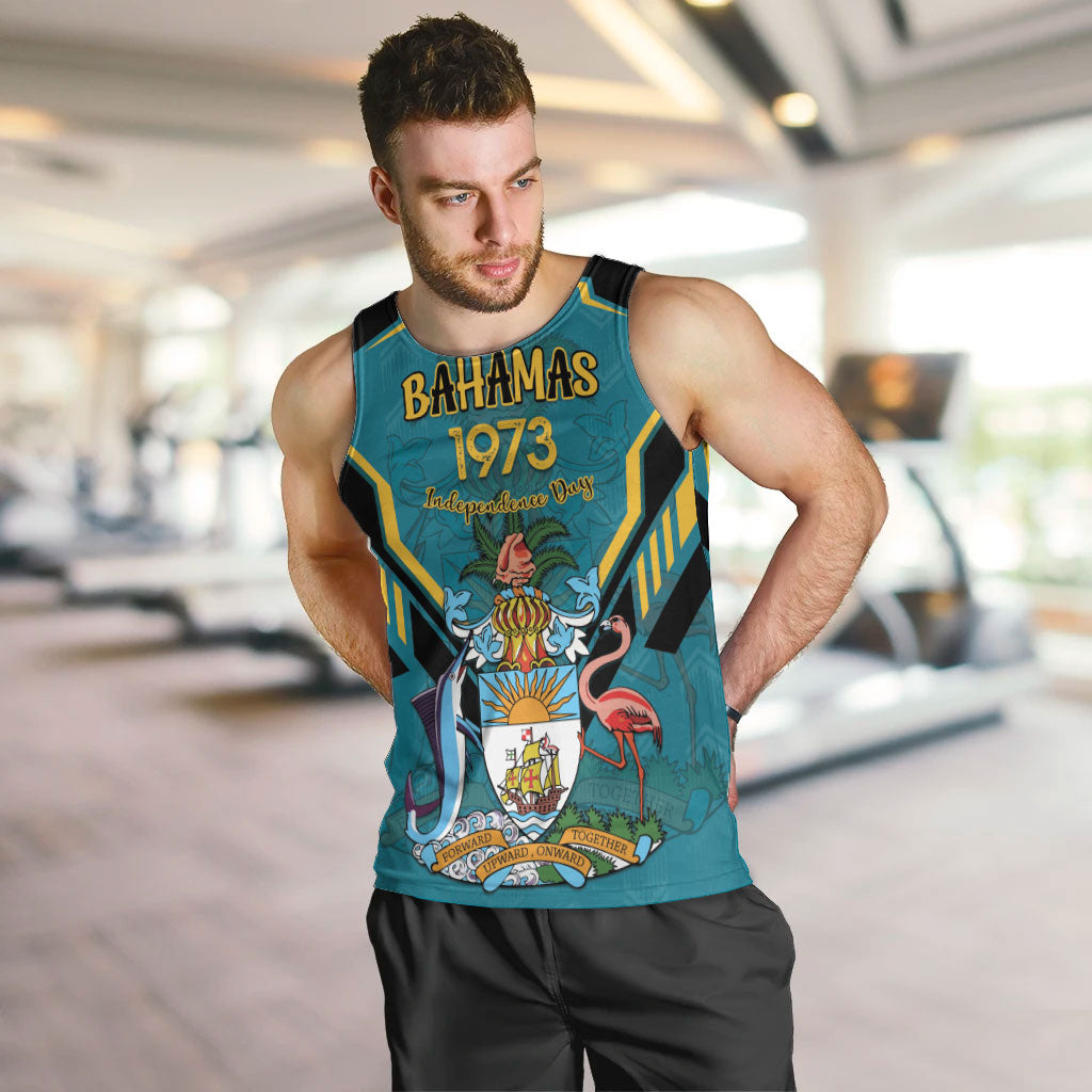Personalized Bahamas 1973 Men Tank Top Happy Independence Day