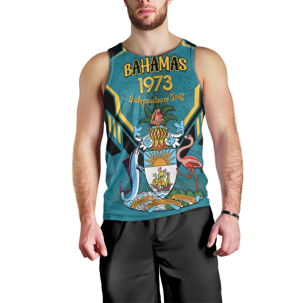Personalized Bahamas 1973 Men Tank Top Happy Independence Day
