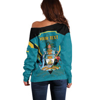 Personalized Bahamas 1973 Off Shoulder Sweater Happy Independence Day