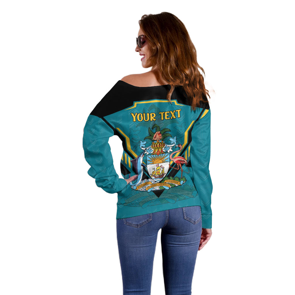 Personalized Bahamas 1973 Off Shoulder Sweater Happy Independence Day