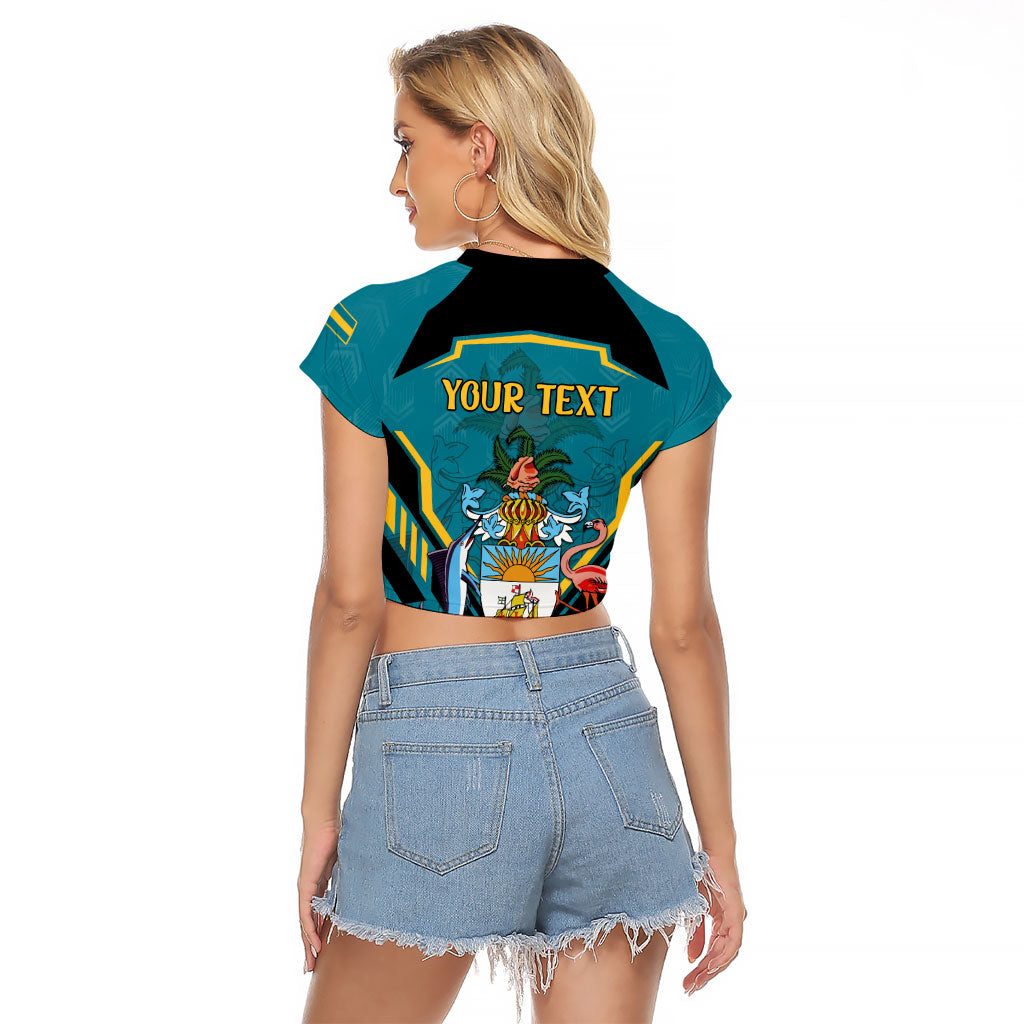 Personalized Bahamas 1973 Raglan Cropped T Shirt Happy Independence Day