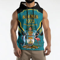 Personalized Bahamas 1973 Sleeveless Hoodie Happy Independence Day