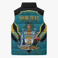 Personalized Bahamas 1973 Sleeveless Puffer Jacket Happy Independence Day