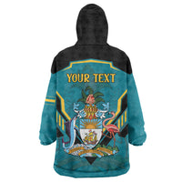 Personalized Bahamas 1973 Wearable Blanket Hoodie Happy Independence Day