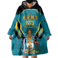 Personalized Bahamas 1973 Wearable Blanket Hoodie Happy Independence Day
