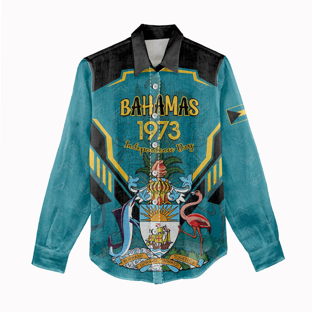 Personalized Bahamas 1973 Women Casual Shirt Happy Independence Day