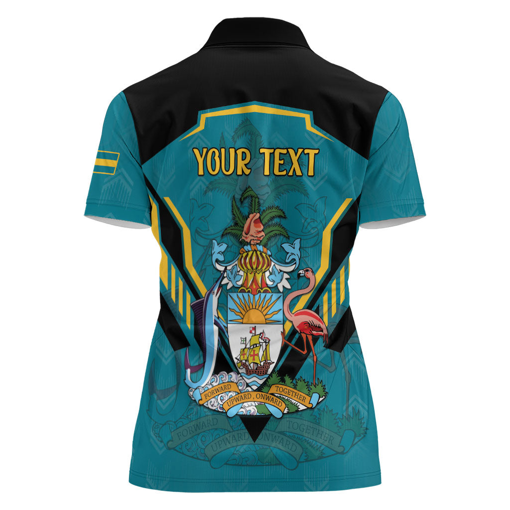 Personalized Bahamas 1973 Women Polo Shirt Happy Independence Day