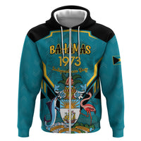 Personalized Bahamas 1973 Zip Hoodie Happy Independence Day