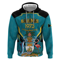 Personalized Bahamas 1973 Zip Hoodie Happy Independence Day