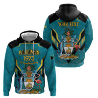 Personalized Bahamas 1973 Zip Hoodie Happy Independence Day