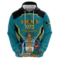 Personalized Bahamas 1973 Zip Hoodie Happy Independence Day