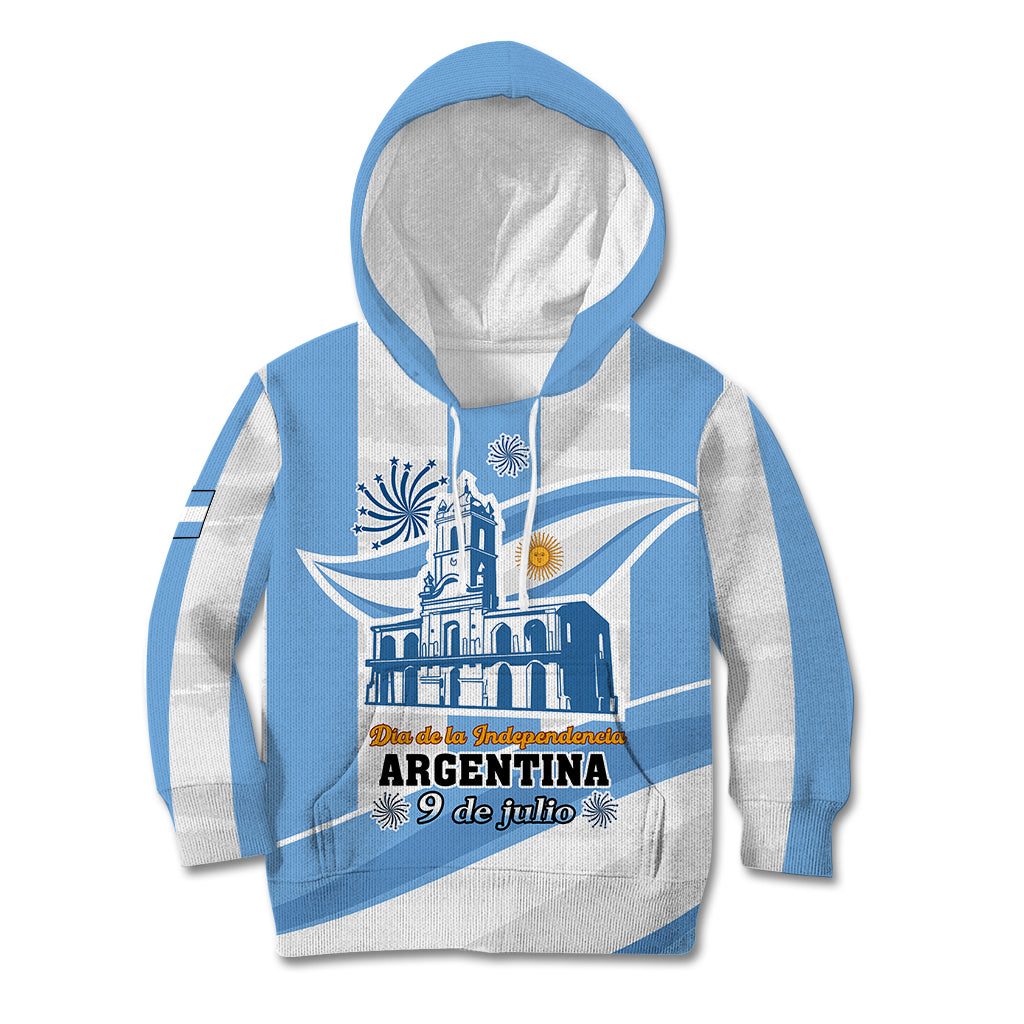 Custom 9 July Argentina Independence Day Kid Hoodie The House Of Tucuman Special Version - Wonder Print Shop