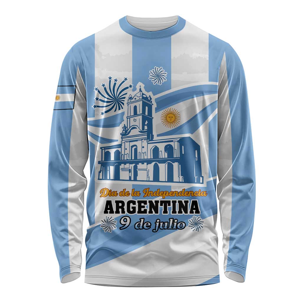 Custom 9 July Argentina Independence Day Long Sleeve Shirt The House Of Tucuman Special Version LT01