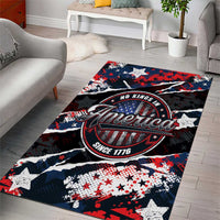 No Kings In America Since 1776 Area Rug Grunge Style - Wonder Print Shop