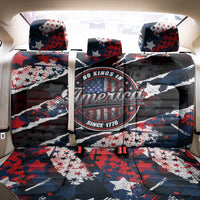 No Kings In America Since 1776 Back Car Seat Cover Grunge Style - Wonder Print Shop